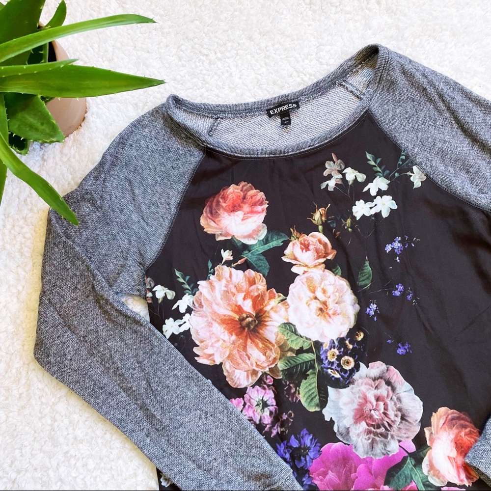 Flowered Express sweater